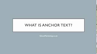 What Is Anchor Text? - Link Building Tips #18