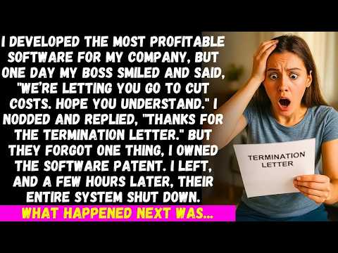 I developed the most profitable software for my company, but my boss kicked me out but then