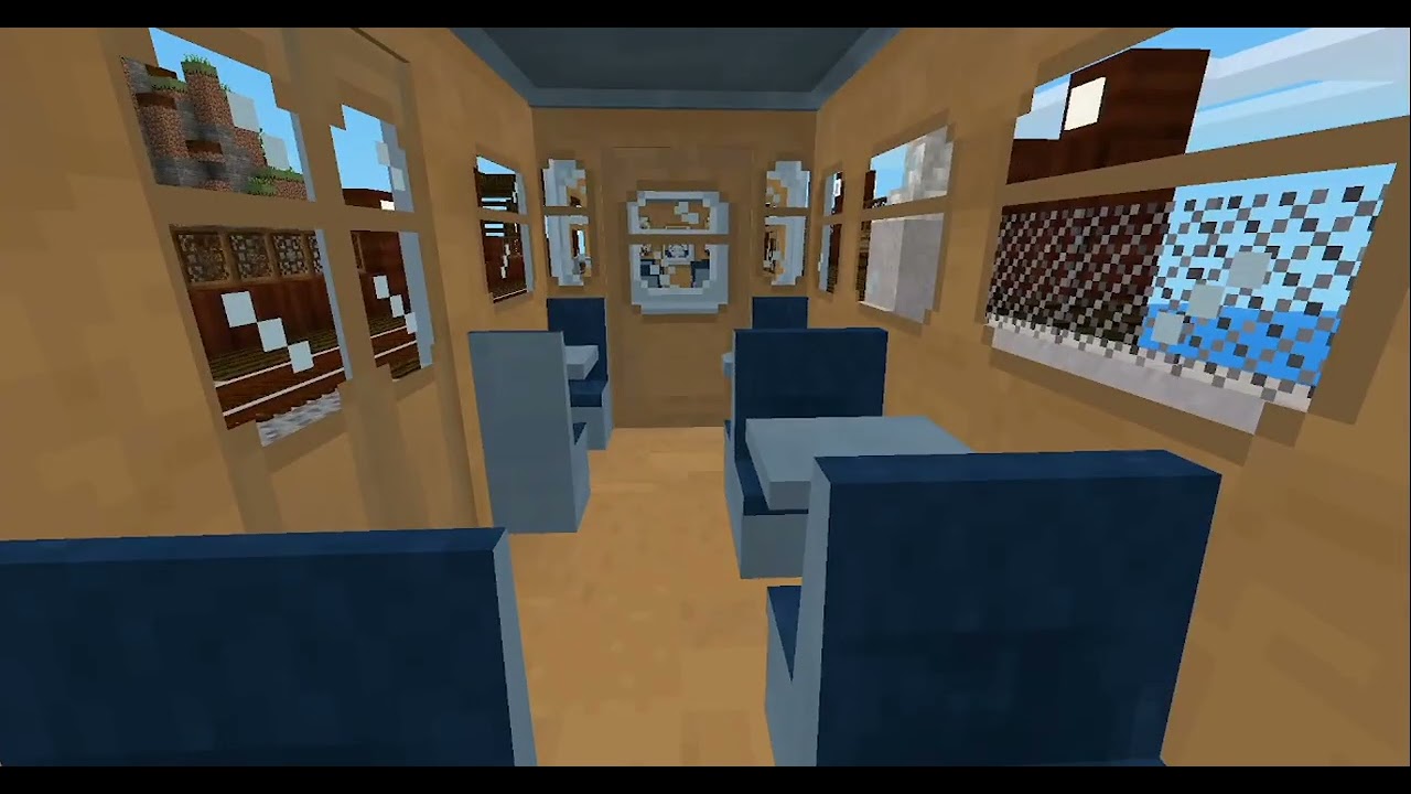 Luanti Cubika Server - Riding the train with sounds