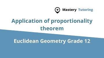 Proportionality theorem - Application