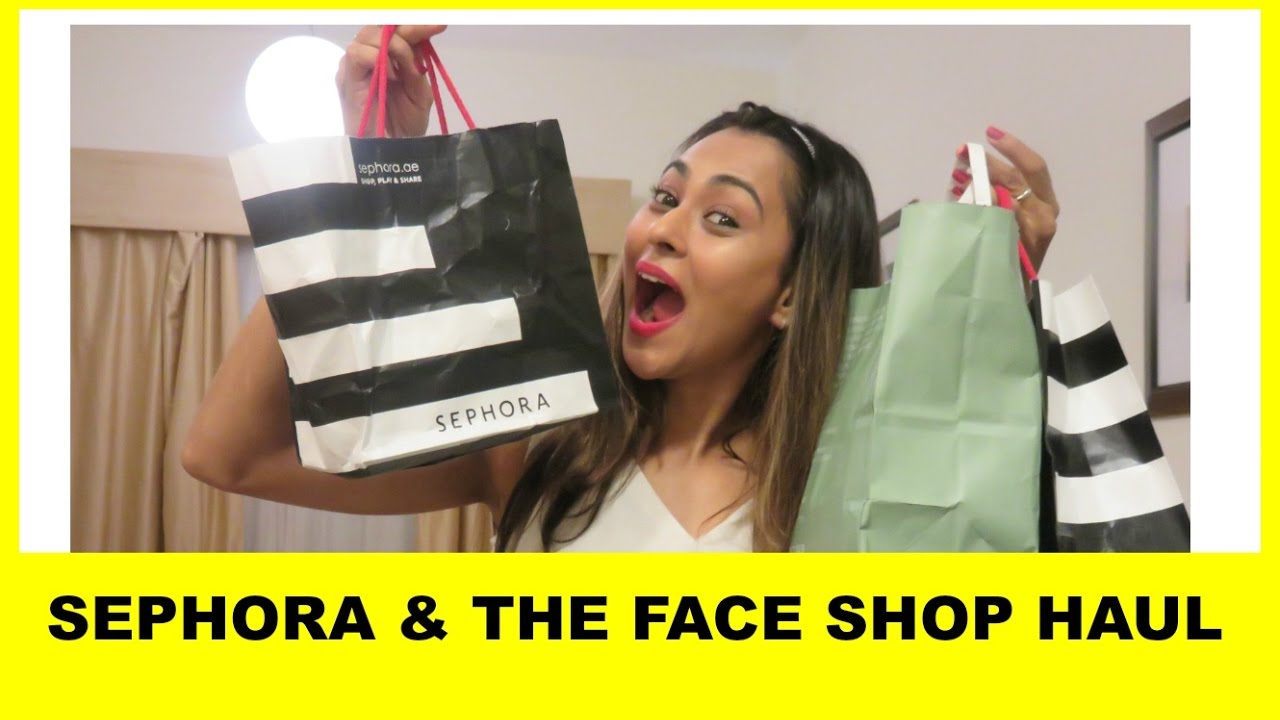 Sephora, Huda Beauty, Makeup Forever, Face Shop Dubai Mall Shopping