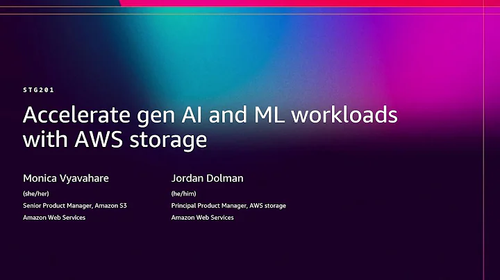 AWS re:Invent 2025 - Accelerate gen AI and ML workloads with AWS storage (STG201)