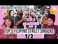 Waleska & Efra react to BEST FILIPINO STREET SINGERS of 2020!!! |1/2