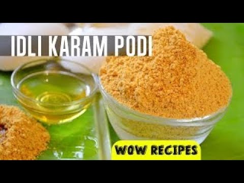Idli Karam Podi   Roasted Chana Dal Powder   Sanagapappu Karam   Traditional Recipe   WOW Recipes