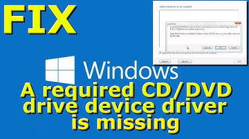 Windows Installation A Required CD DVD Drive Device Driver is Missing - (How to Fix 2018)