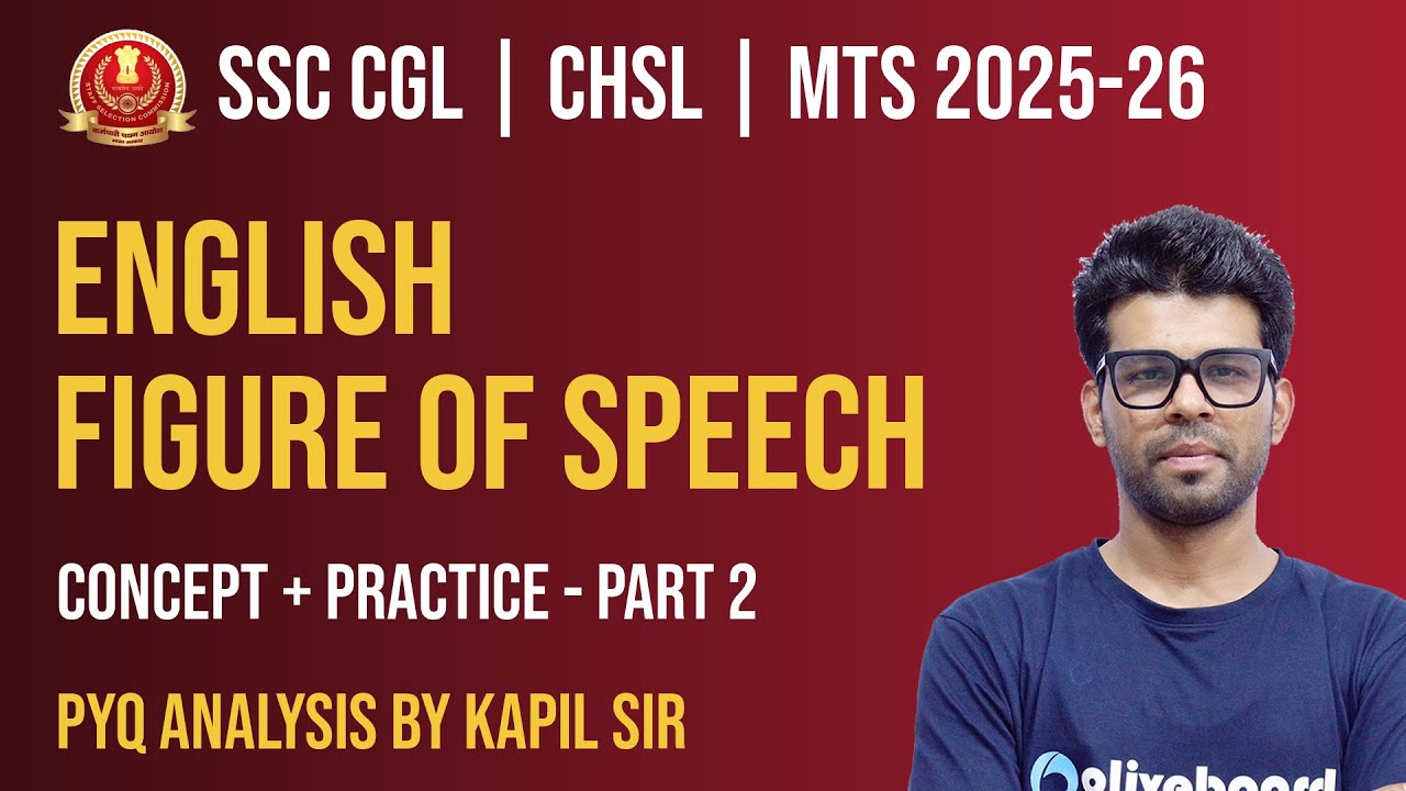 SSC CGL/CHSL/MTS English 2025-26 | Figure of Speech PYQs & Advanced ...