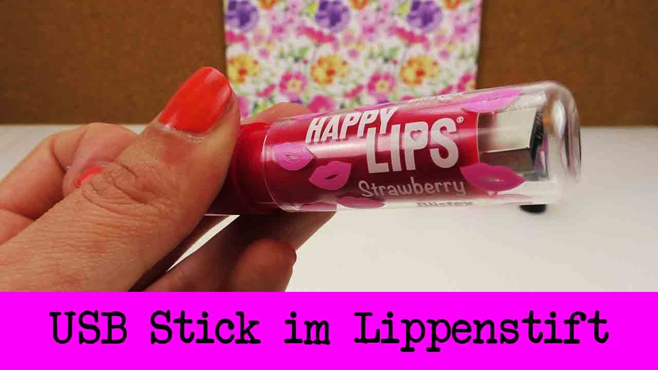 USB Stick im Lippenpflege Stift | Super süße Hülle für USB-Sticks | Happy Lips, Labello, Babylips - YouTube