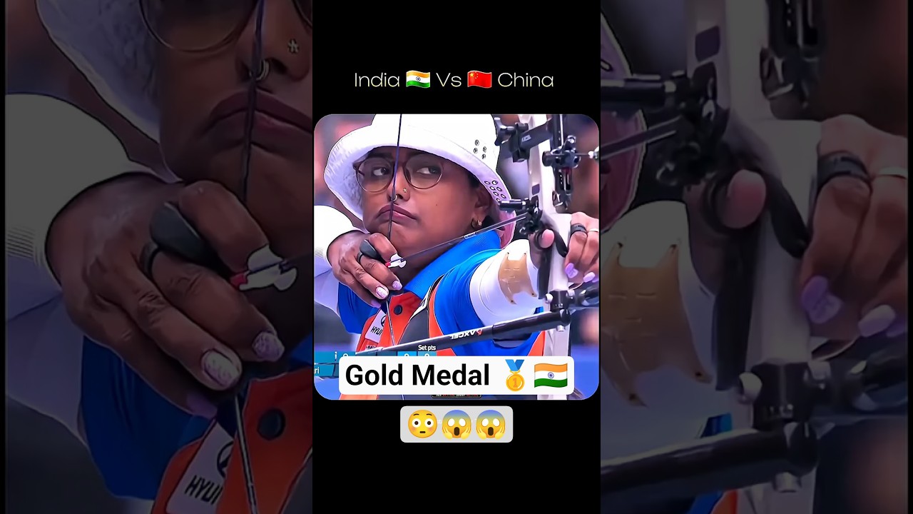 India 🇮🇳 Vs 🇨🇳 China Archery Match in archery World Cup final for Gold Medal🥇
