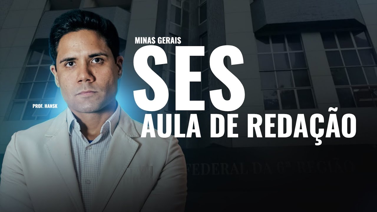 Concurso SES MG: aula completa de redação discursiva, banca IBGP