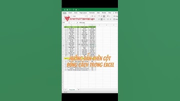 Hướng dẫn chèn cột đúng cách trong Excel #excel #tinhocvanphong #exceltips #daotaotinhoc #reels