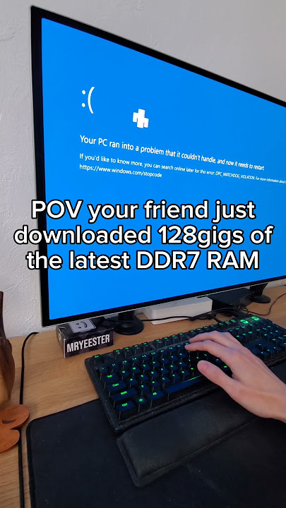 The wildest Blue Screen of Death you've ever seen