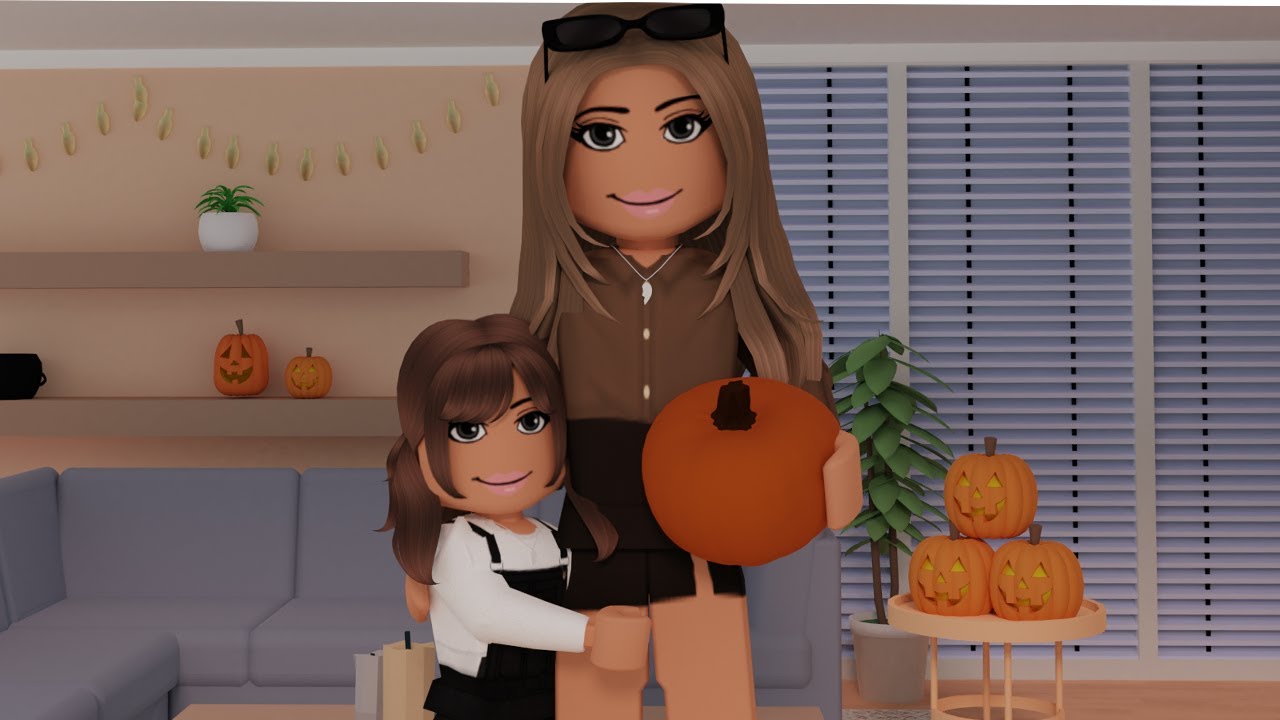 DECORATING THE FAMILY HOUSE FOR HALLOWEEN! Bloxburg Roleplay