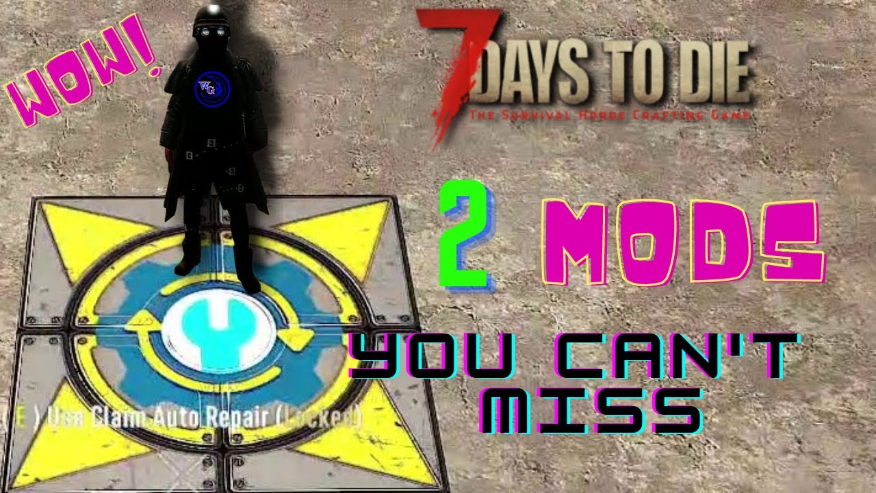 7DTD Electricity NO Wires and Claim Auto Repair Block Mod Review