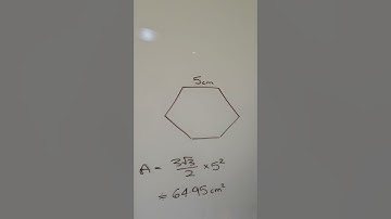 Hoe de oppervlakte van een regelmatige zeshoek te vinden, gegeven de lengte van de zijde
