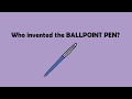 Competitive exams questions and answers  fry ur egghead  who invented ball point  pen 