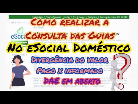 Consultar as Guias do eSocial  Doméstico - Divergência com valor declarado e pago - Como Regularizar