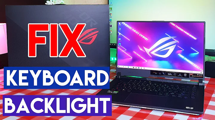 How To Turn On / Turn Off / Fix Backlight Keyboard on Asus ROG Strix G15 Gaming Laptop