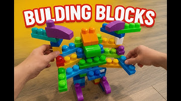ASMR Toys - Mega Bloks First Builders : Mecha Build With Two Robotic Hawks