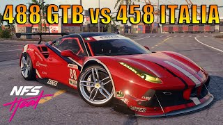 A full review of the ferrari 488 gtb ‘15 and 458 italia ’09 (and
spider ’11), fully upgraded 400+ with ultimate+ parts on need for
speed heat pla...