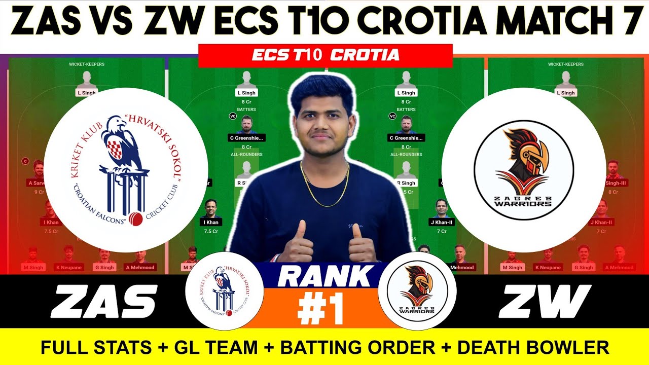 ZAS vs ZW || ZAS vs ZW Prediction || ZAS VS ZW 7TH ECS T10 CROATIA ...
