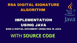 RSA digital signature algorithm | Sign an Image digitally using RSA digital signature algorithm.