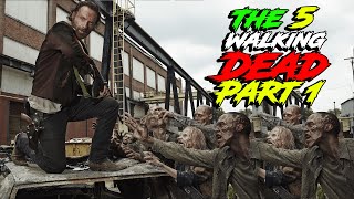 هربوا من زومبي?‍♂️لقاو راسهم عند أكلي لحوم البشر | ملخص the walking dead الموسم الخامس الجزء 1