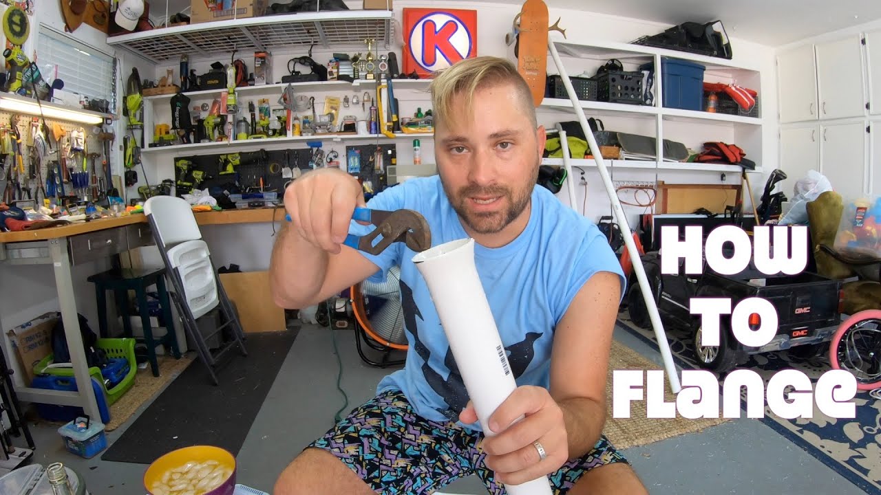 How to flange a PVC surf rod holder + Plus bonus surf fishing! Easy DIY 5  min project 