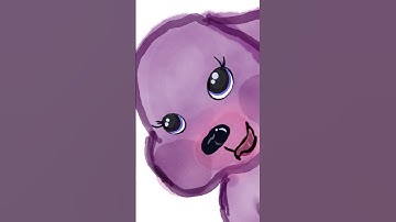 Drawing a cute watercolor bunny 🐰 in procreate#art #drawing #learning #drawingtimelapse #digitalart