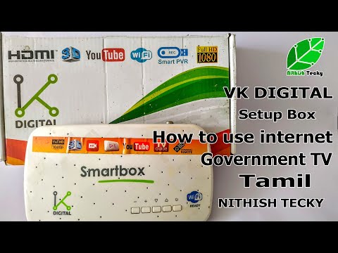 How to use internet in Government TV | VK Digital Setup Box