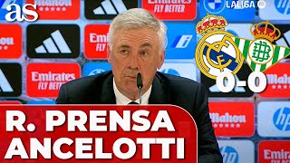 ANCELOTTI | RUEDA PRENSA completa ADIÓS de KROOS tras el REAL MADRID 0 BETIS 0 hoy