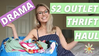 DRAMA AT THE FAMILY THRIFT CENTER OUTLET | $2 Haul | Valentino, Vintage, Bolo’s
