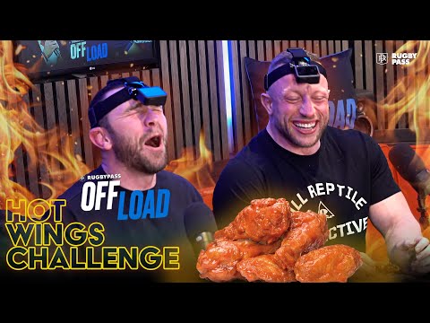 Two rugby players reduced to tears in brutal hot wings challenge | rugbypass offload