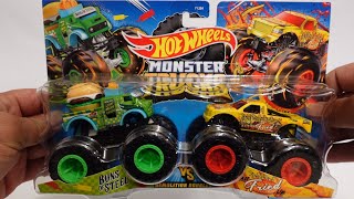 HOT WHEELS BUNS OF STEEL VS ALL FRIED UP MONSTER TRUCK