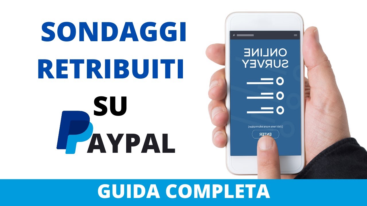 sondaggi retribuiti paypal