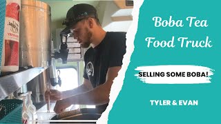 Selling boba from a food truck! Huge event!