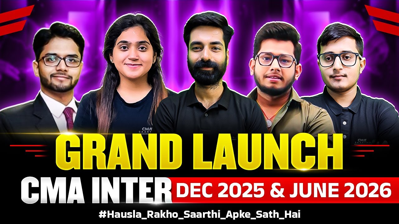 CMA Inter Dec 2025 and June 2026 Batch Grand Launch | Toppers Wali ...