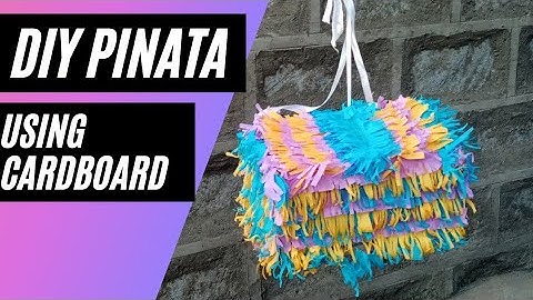 Diy pinata party decor |how to make a simple pinata using cardboard
