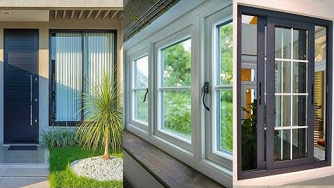 Sliding Window Design | UPVC Windows Types | Modern Wooden Glass Sliding Grill Window