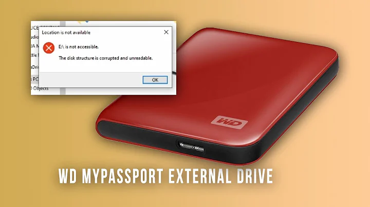 Repair Attempt for error "The disk structure corrupted and unreadable" when accessing external HDD