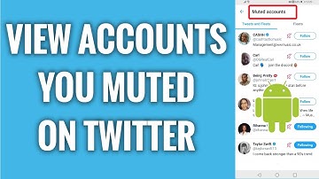 How To View Accounts You Muted On Twitter Android