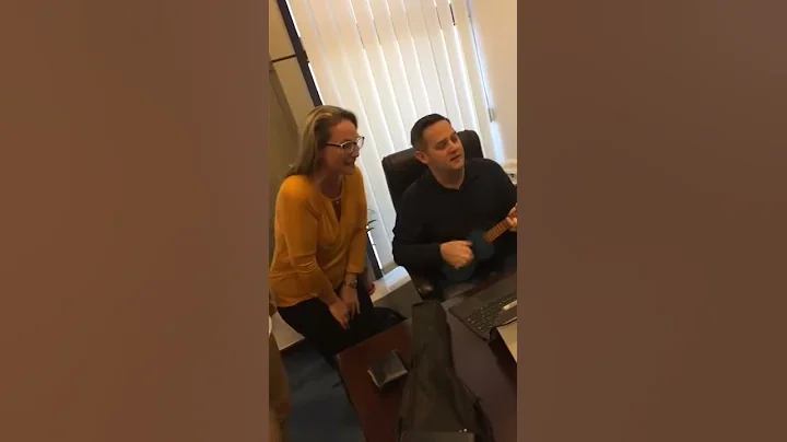 My office head trying to singing