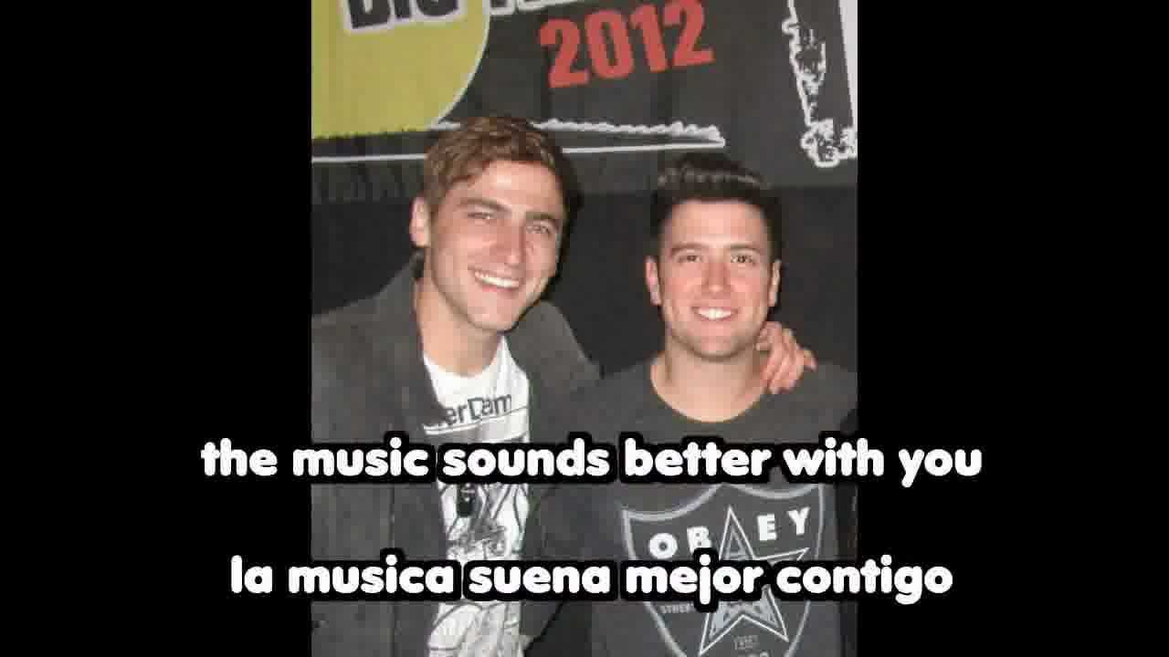 Big Time Rush Music Sounds Better With U (letra españolIngles) YouTube
