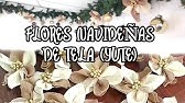DIY Nochebuena de yute súper fácil - YouTube