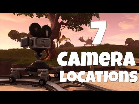 ALL FORTNITE CAMERA LOCATIONS - "Dance In Front Of Different Film Cameras" Location Guide