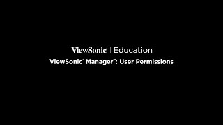 ViewSonic Manager: Permissions