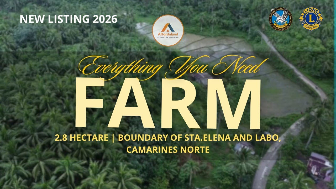 V141 EVERYTHING YOU NEED FARM| 2.8 HECTARE |CAMARINES NORTE#farmforsale#farm #realestate 