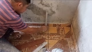 como poner zoclo y terminar los cortes de ceramica