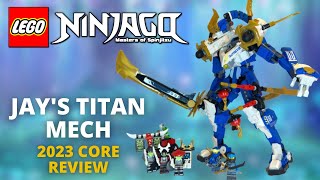 Is this the BEST Ninjago Mech Yet? 2023 Jay's Titan Mech Review! Set 71785