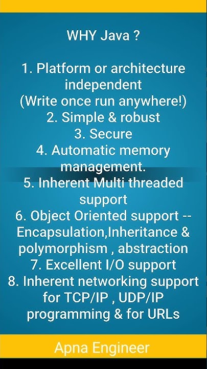 Why JAVA | Java interview Question Answer [Most Asked]#Shorts # ...