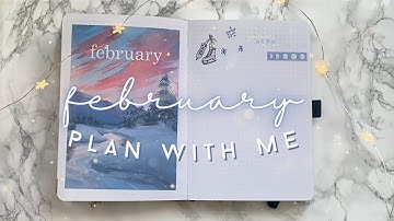 february plan with me ❄️ | polarthon reading journal setup